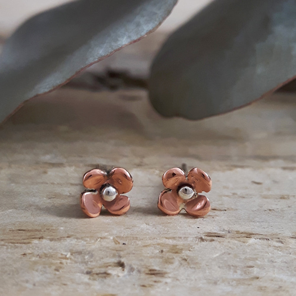 Copper stud store earrings