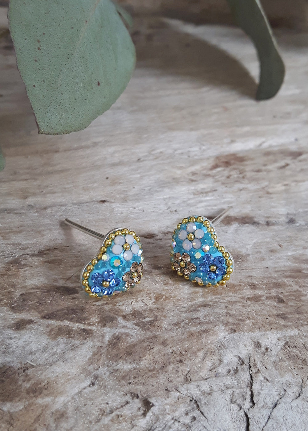 Allegra Heart Daisy Dream Studs