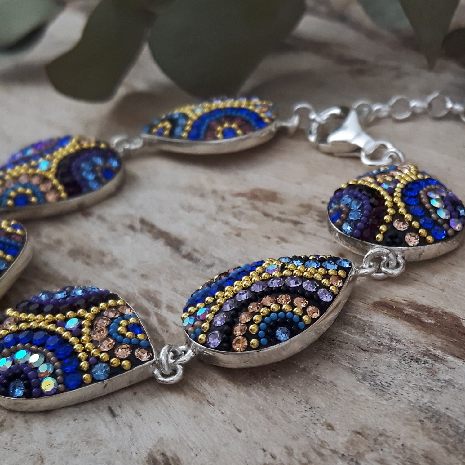 Allegra Indigo Radiance Teardrop Bracelet