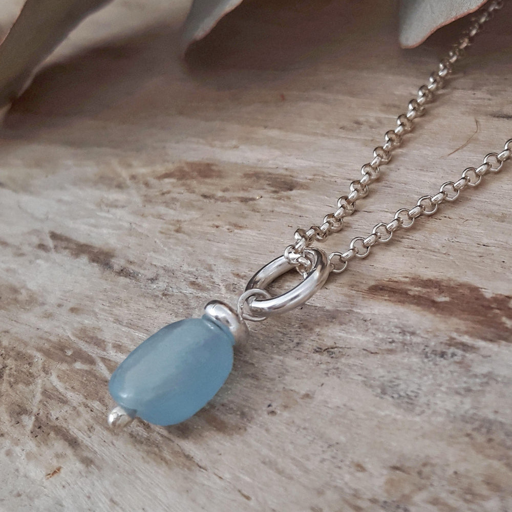 Alma Aquamarine Nugget Pendant