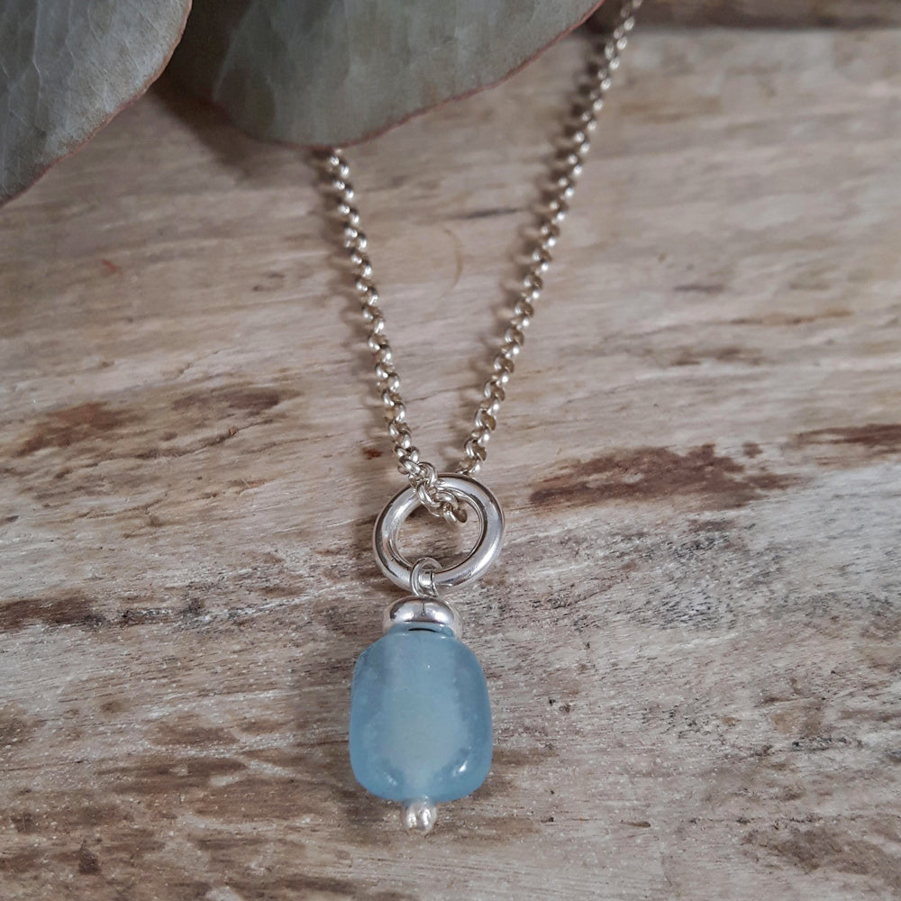 Alma Aquamarine Nugget Pendant