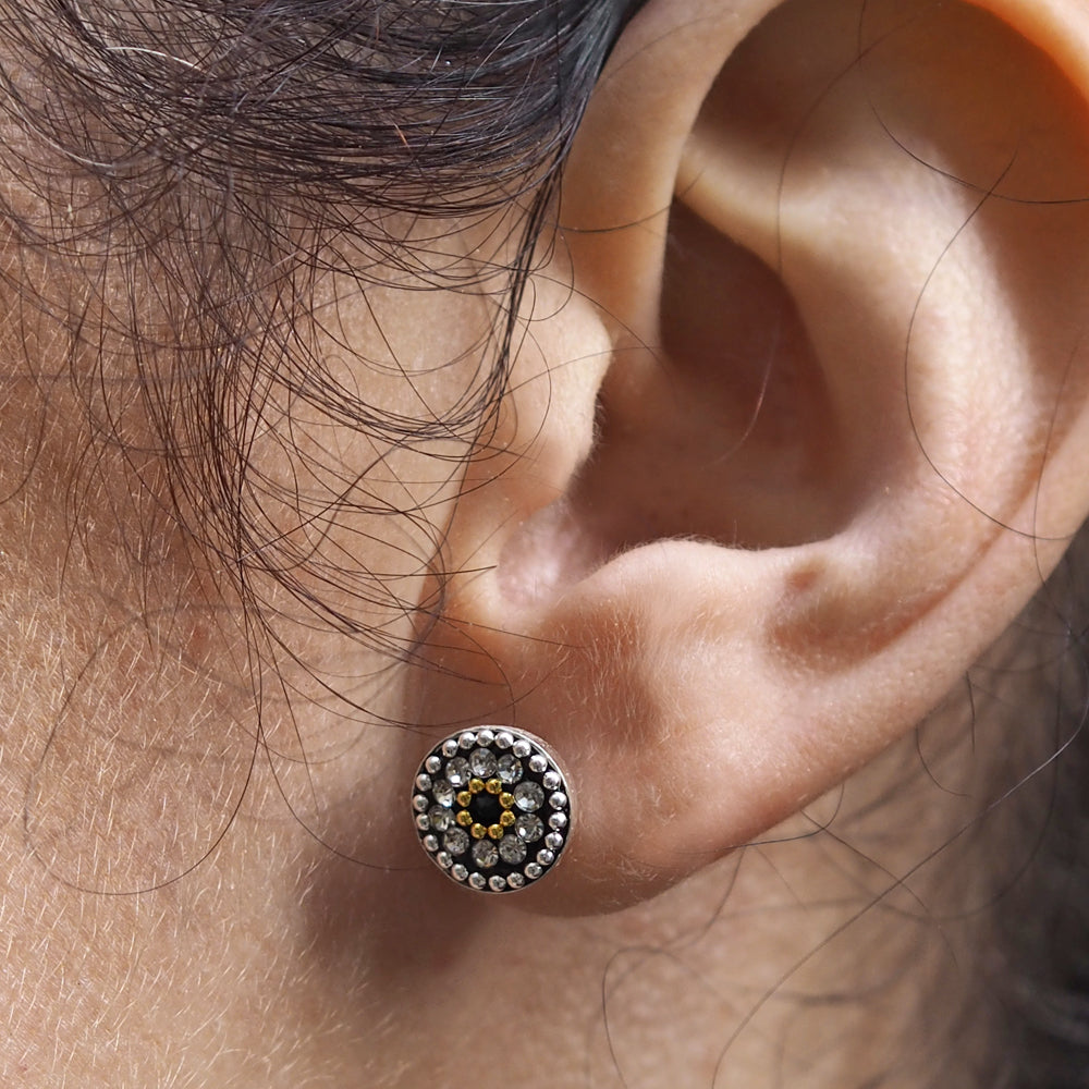 Allegra Onyx Elegance Stud Earring