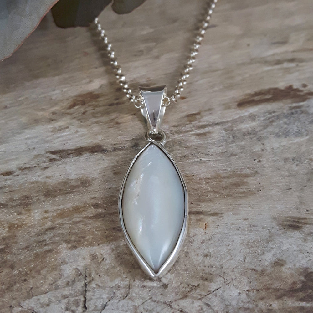 Audrey Marquise Mother Of Pearl Pendant