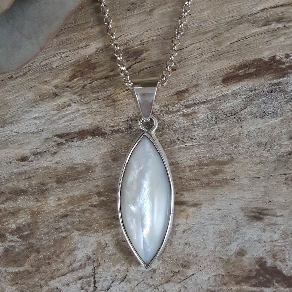 Audrey Marquise Mother Of Pearl Pendant