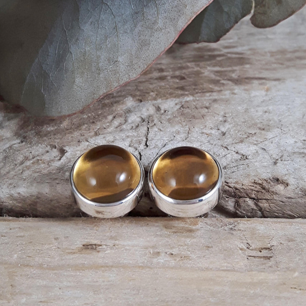 Citrine Large Stud Earrings