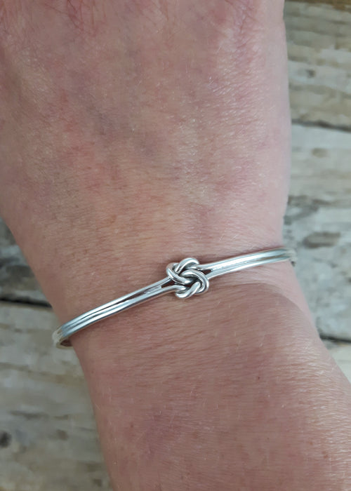 Dara Celtic Knot Silver Cuff