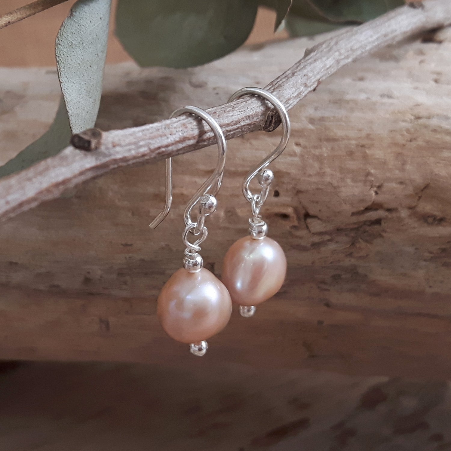 Elenita Pink Keishi Pearl Drop Earrings