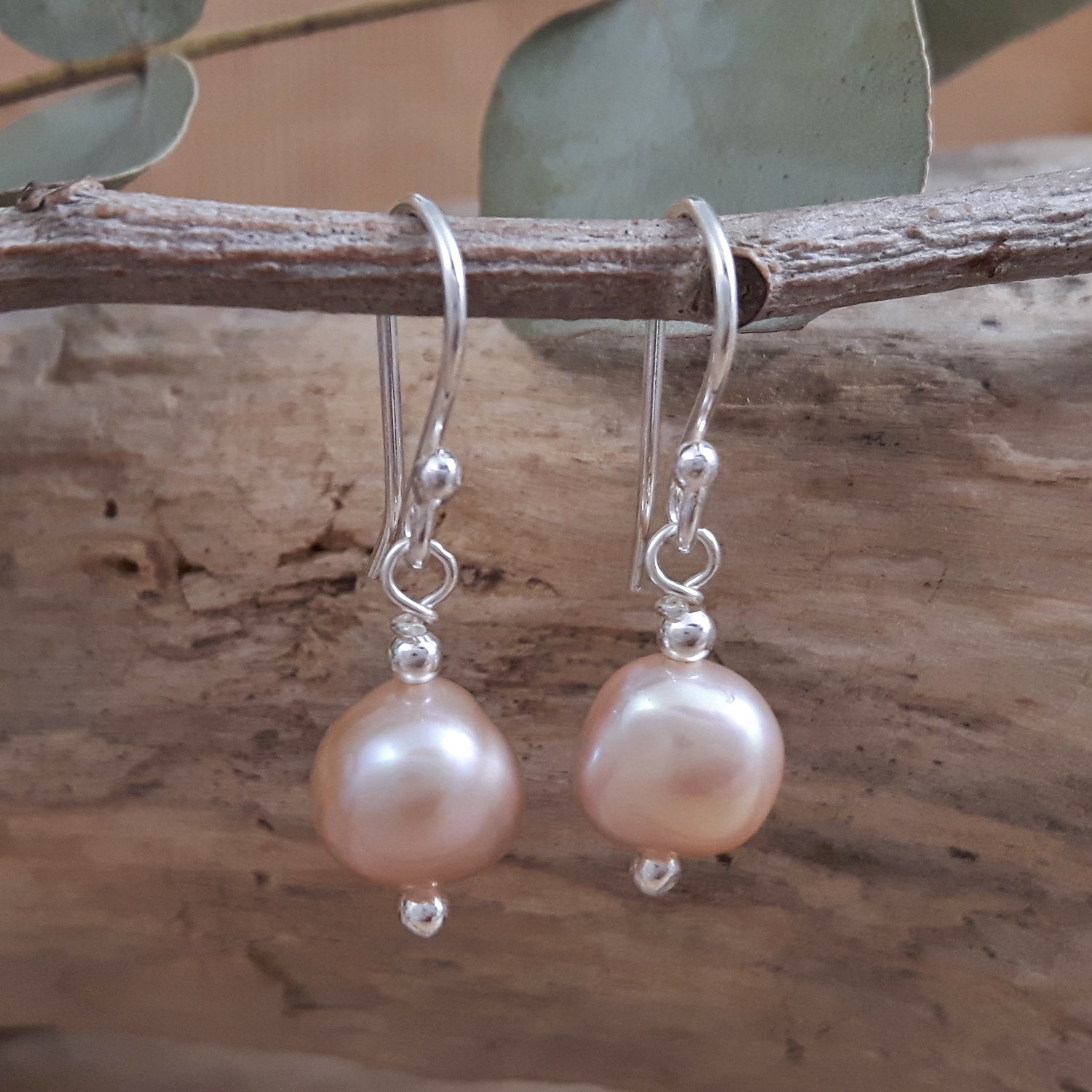 Elenita Pink Keishi Pearl Drop Earrings