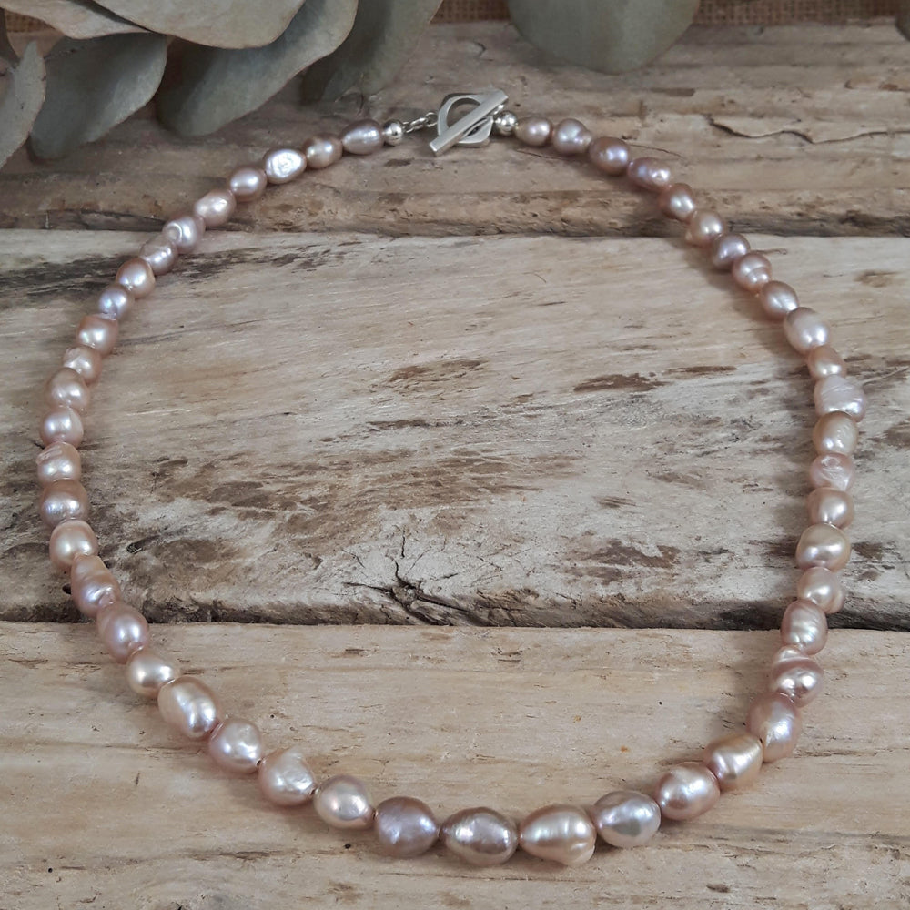 Elenita Pink Keishi Pearl Necklace