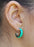 Flinder Lavinia Green Hoop Earrings