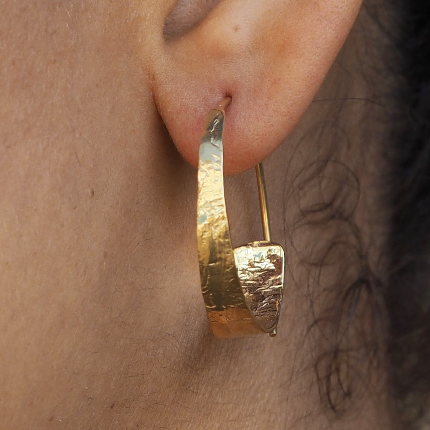 Foresta Divine Hoop Gold Earrings