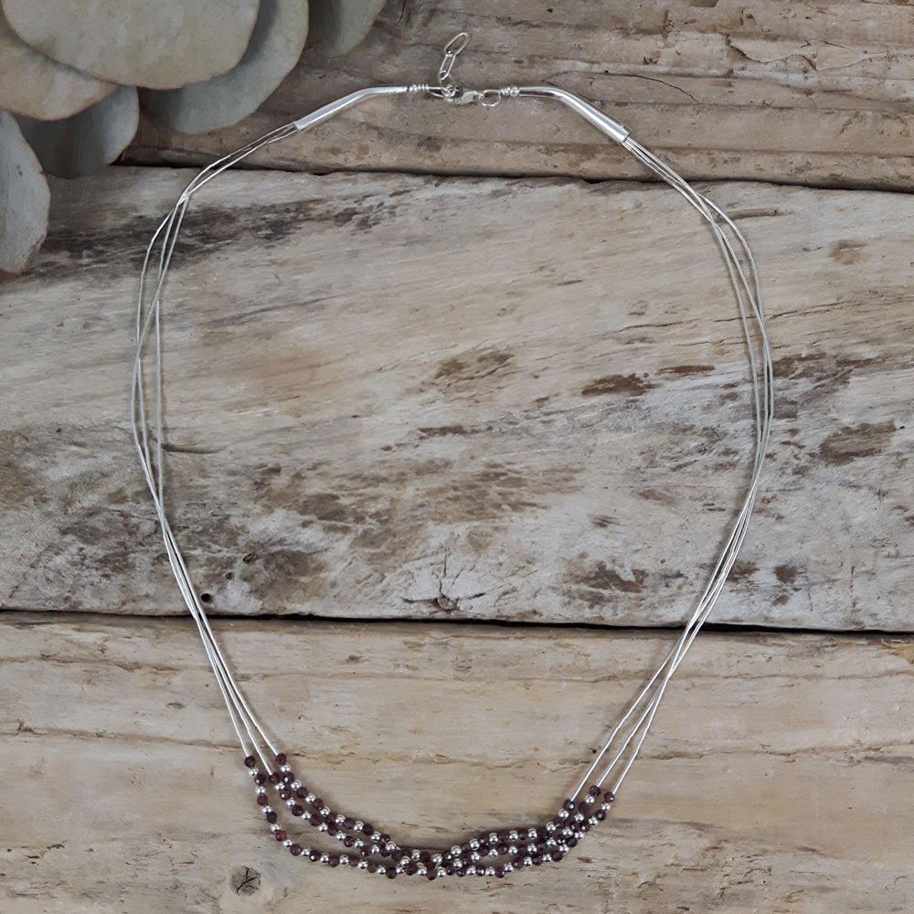 Adeline Garnet Necklace