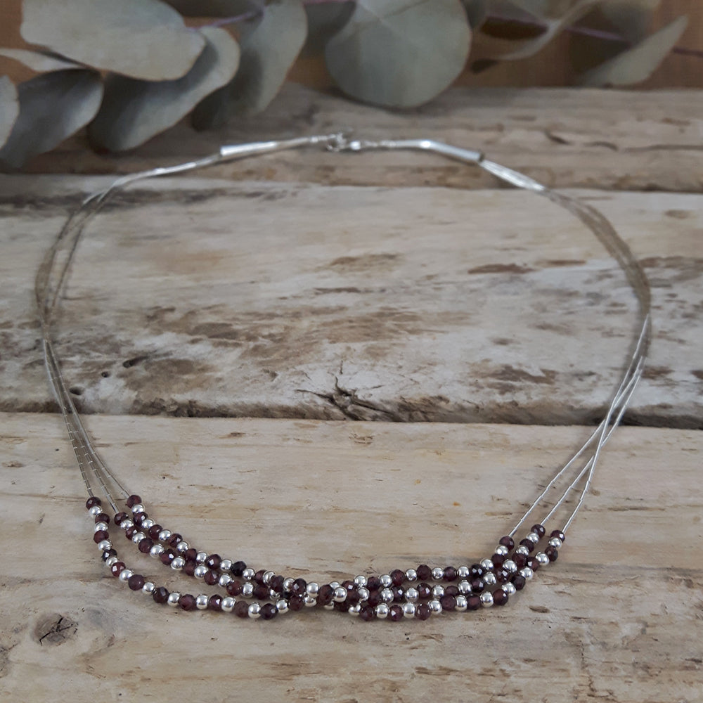 Adeline Garnet Necklace