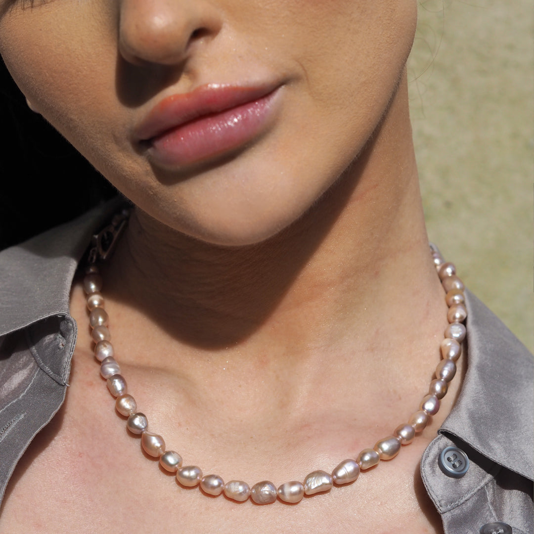 Elenita Pink Keishi Pearl Necklace