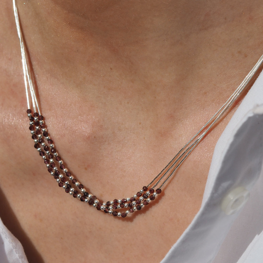 Adeline Garnet Necklace