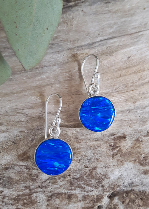 Flinder Blue Dot Drop Earrings