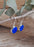 Flinder Blue Dot Drop Earrings