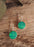 Flinder Green Dot Drop Earrings