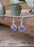 Flinder Lavender Dot Drop Earrings
