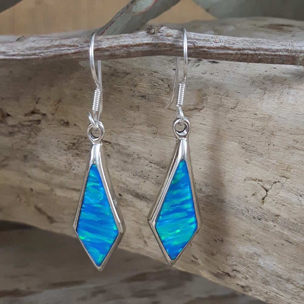 Flinder Turquoise Long Kite Drop Earrings