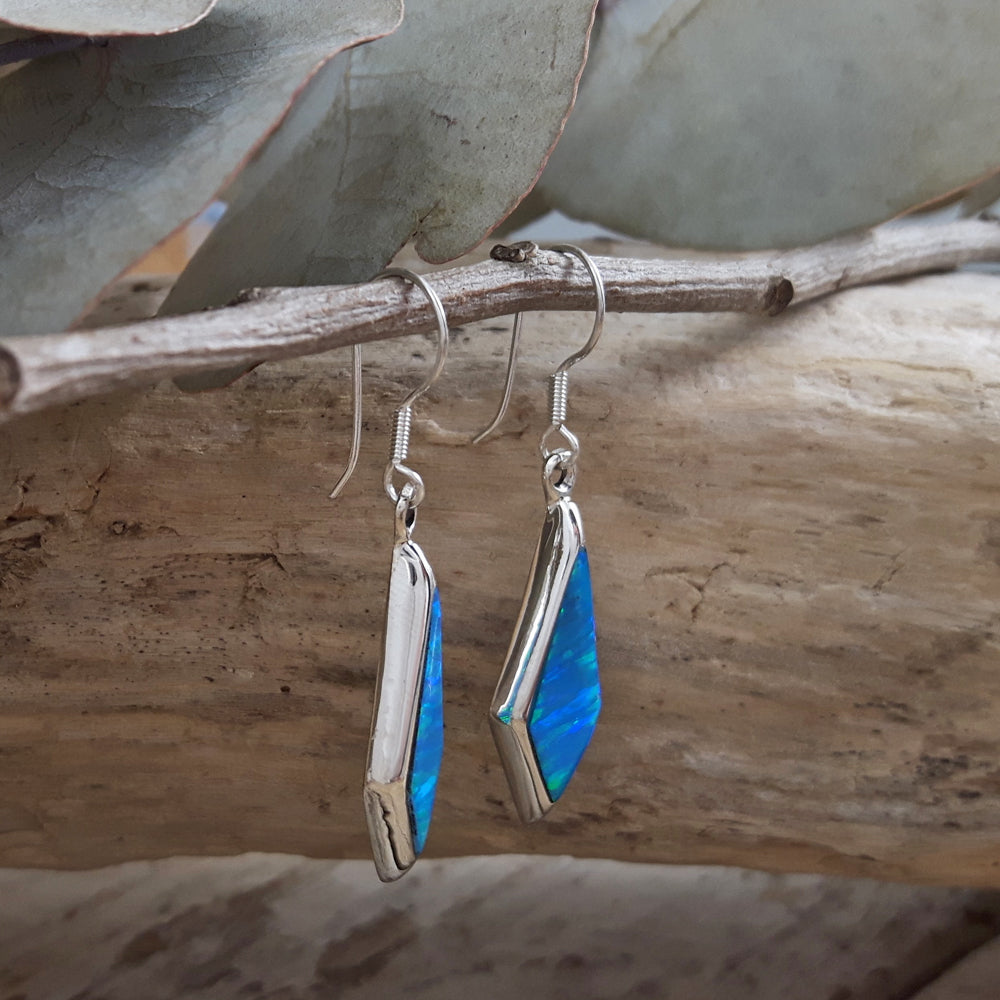 Flinder Turquoise Long Kite Drop Earrings