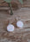 Flinder White Dot Drop Earrings