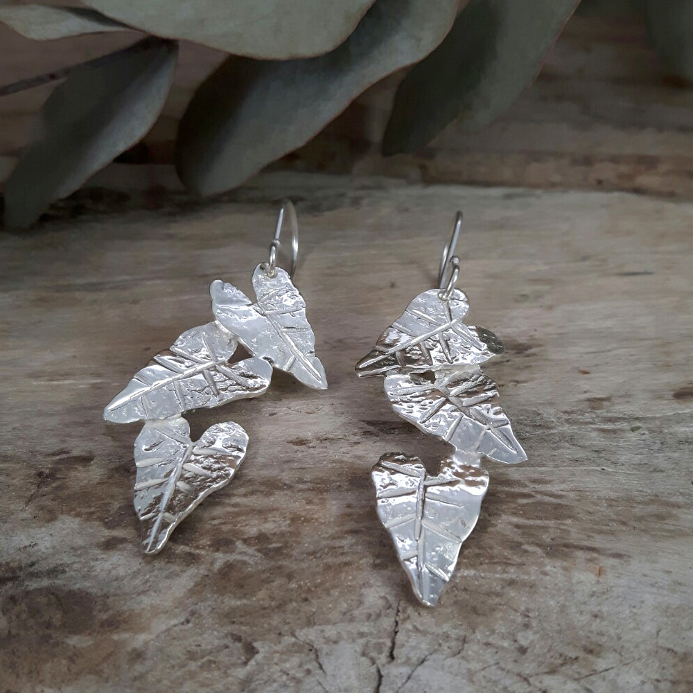 Foresta Mini Taro Leaves Earrings