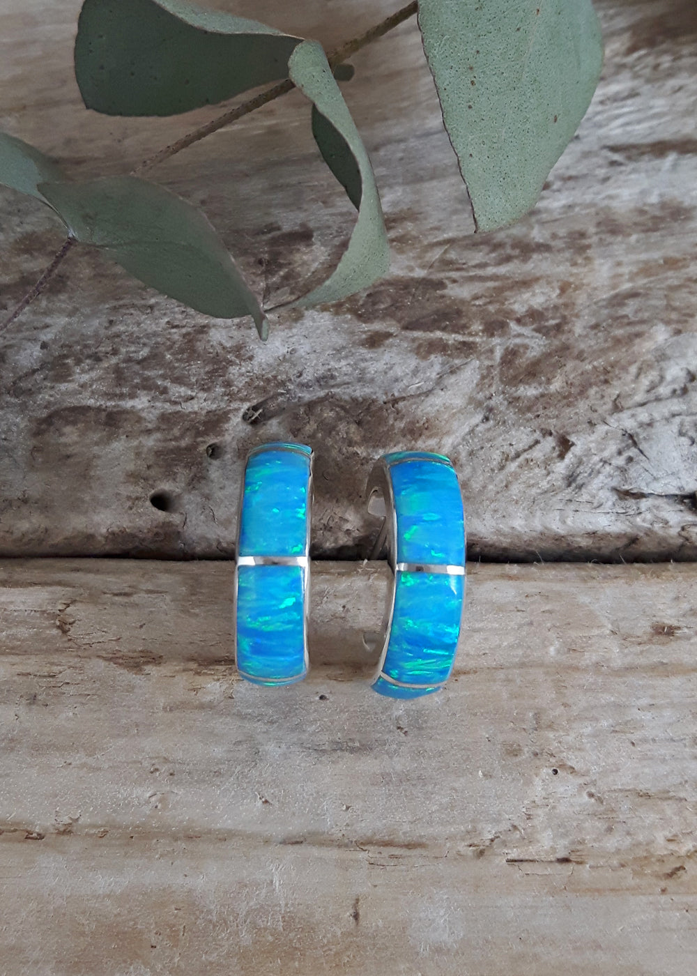 Flinder Lavinia Turquoise Hoop Earrings