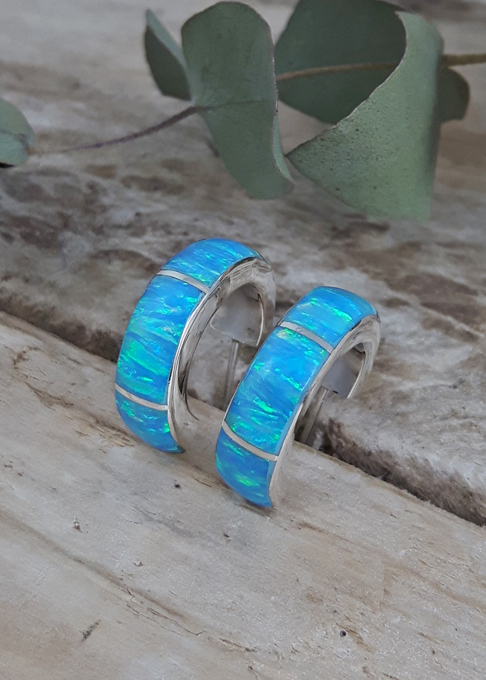 Flinder Lavinia Turquoise Hoop Earrings