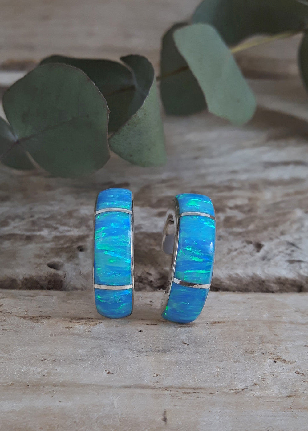 Flinder Lavinia Turquoise Hoop Earrings