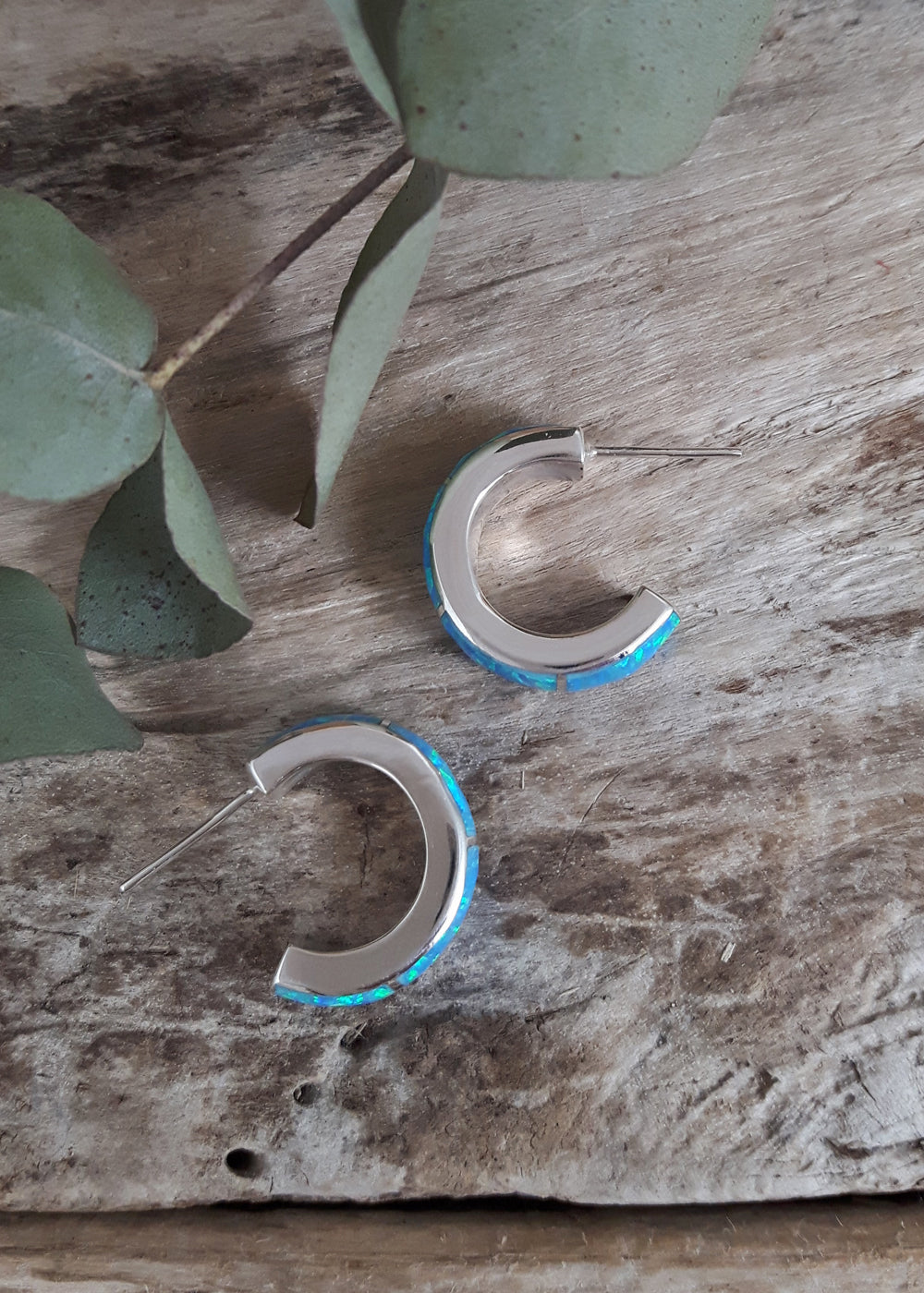 Flinder Lavinia Turquoise Hoop Earrings