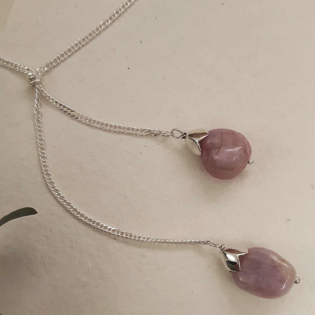 Lilith Kunzite Gemstone Necklace