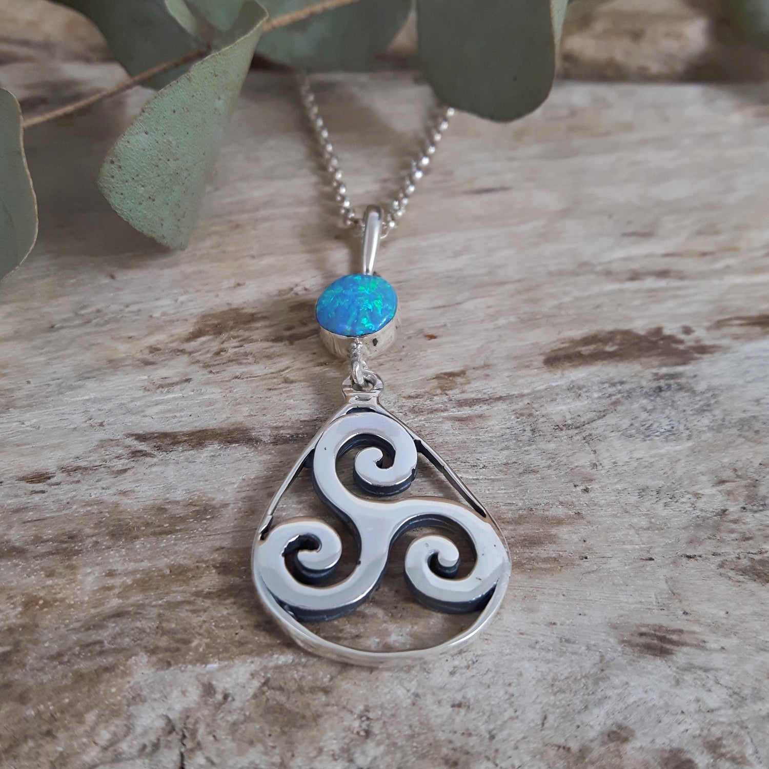 SAMPLE Flinder Celtic Turquoise Pendant