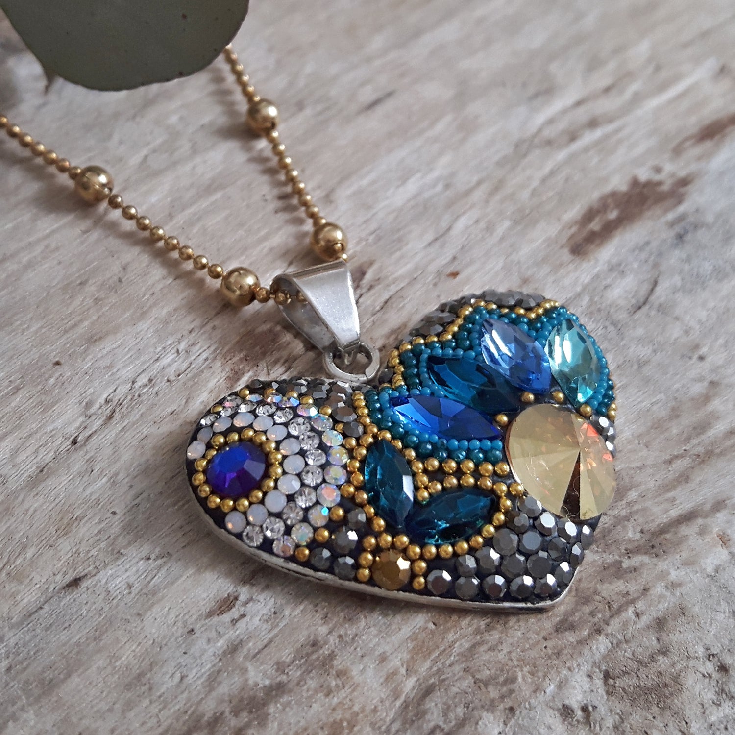 SAMPLE Allegra Deco Heart Pendant