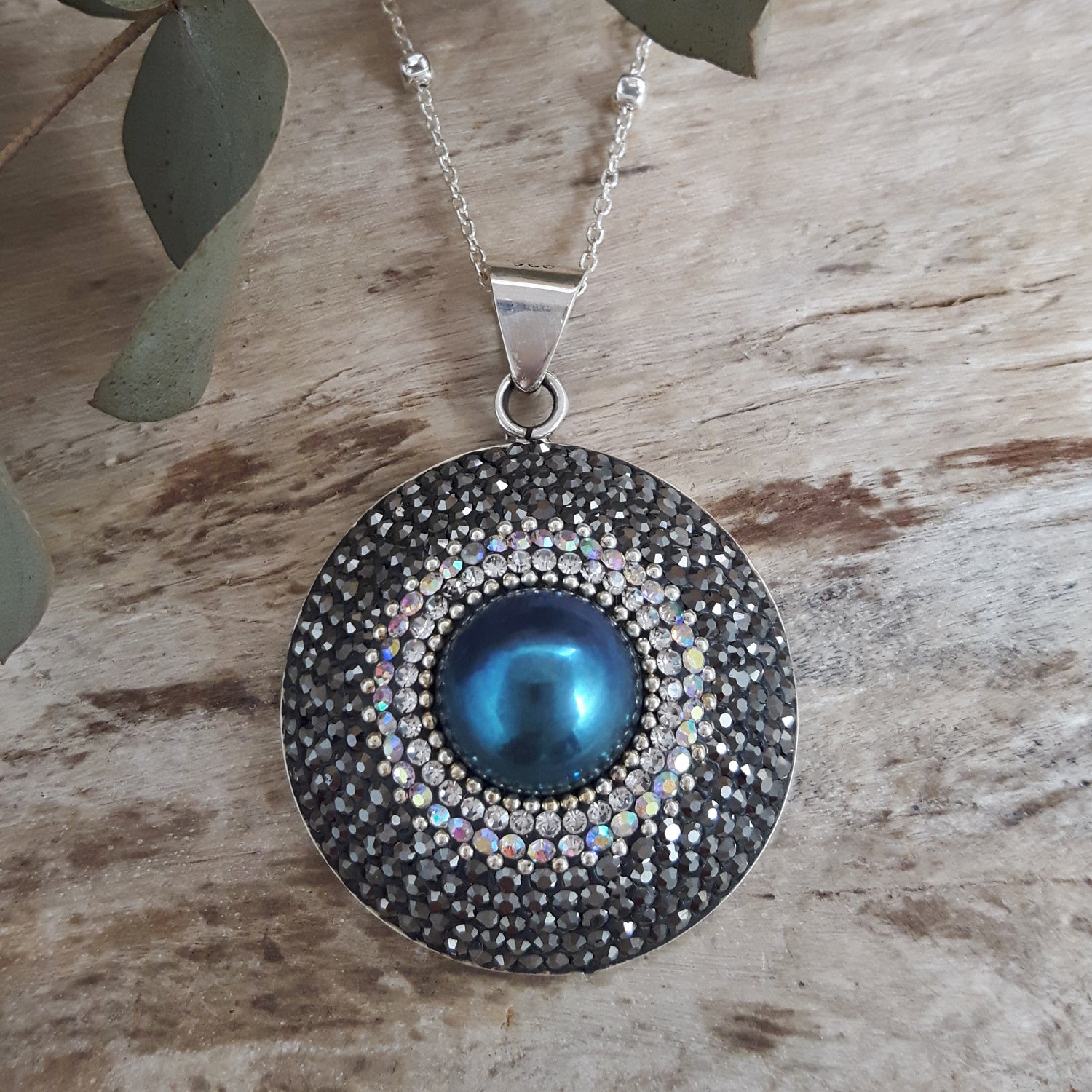 SAMPLE Allegra Iridescent Pearl Pendant