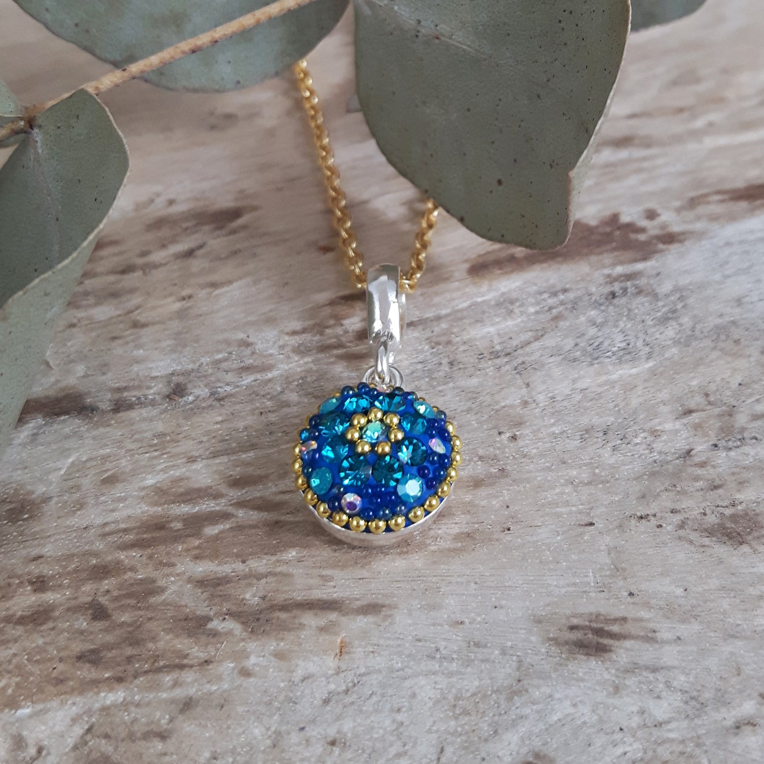 SAMPLE Allegra Sapphire Daisy Rd Mini Pendant