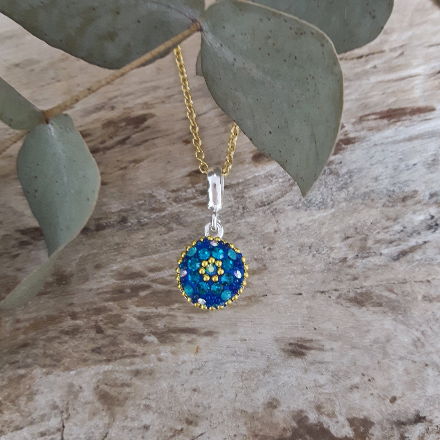 SAMPLE Allegra Sapphire Daisy Rd Mini Pendant