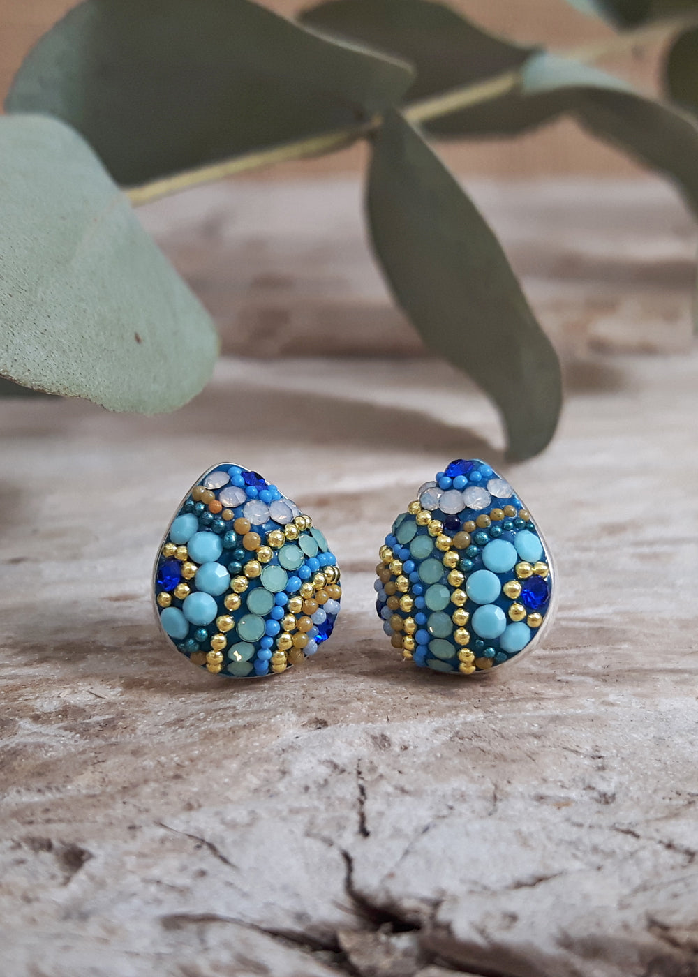 Allegra Amalfi Dream Teardrop Stud Earrings