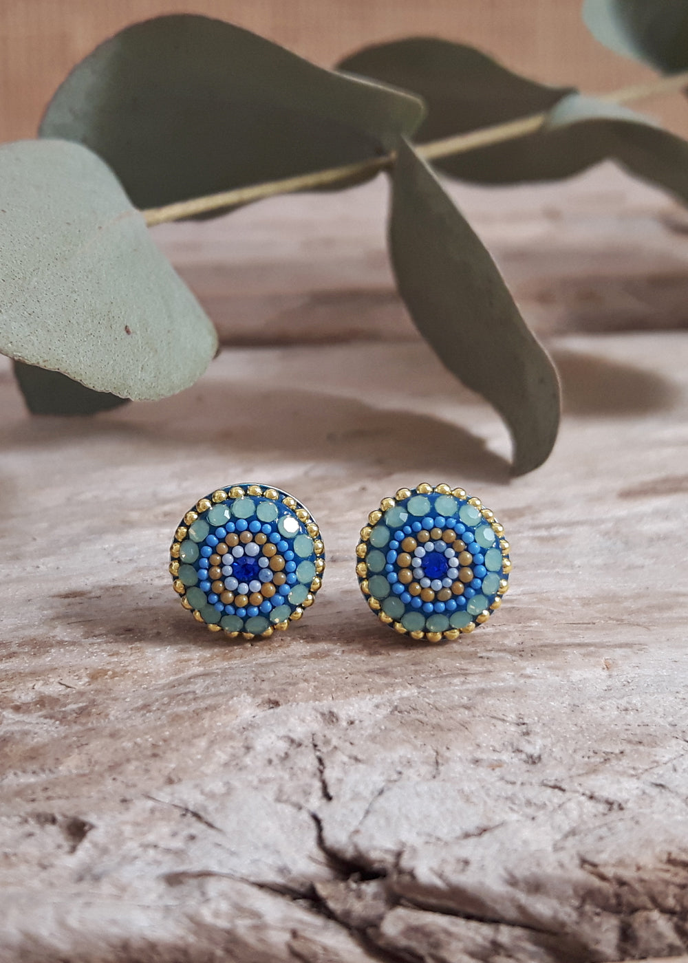 Allegra Amalfi Dream Round Stud Earrings