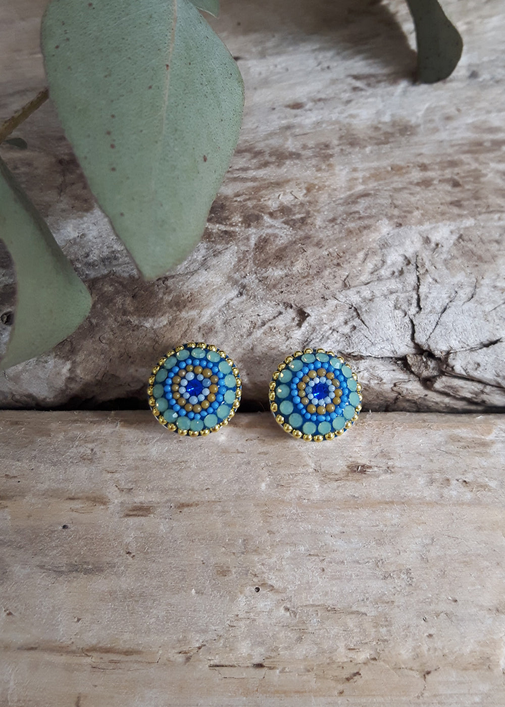 Allegra Amalfi Dream Round Stud Earrings