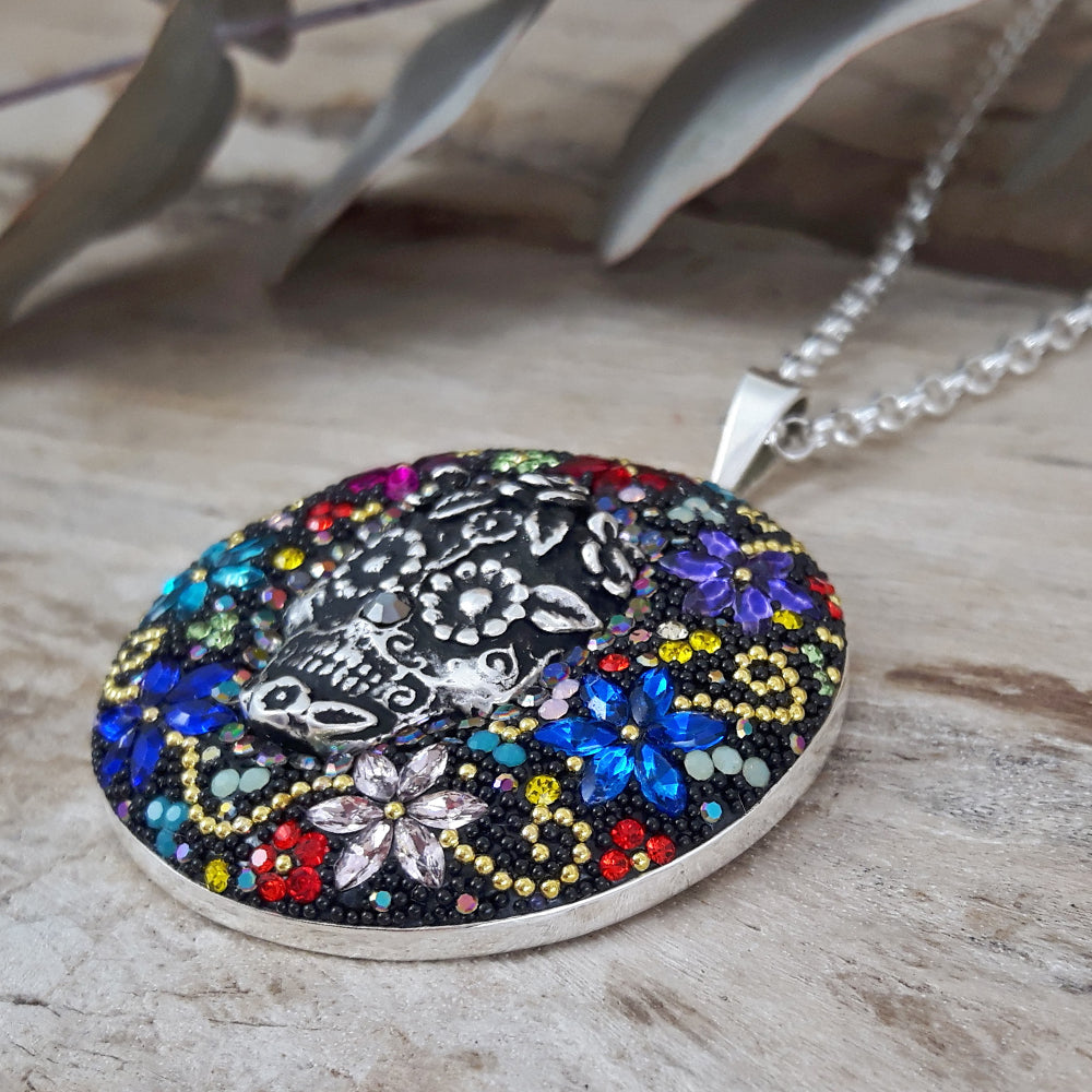 SAMPLE Allegra Catrina Rainbow Large Disc Pendant