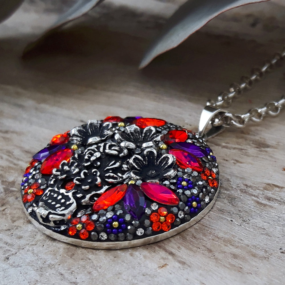 Allegra Catrina Ruby Disc Pendant