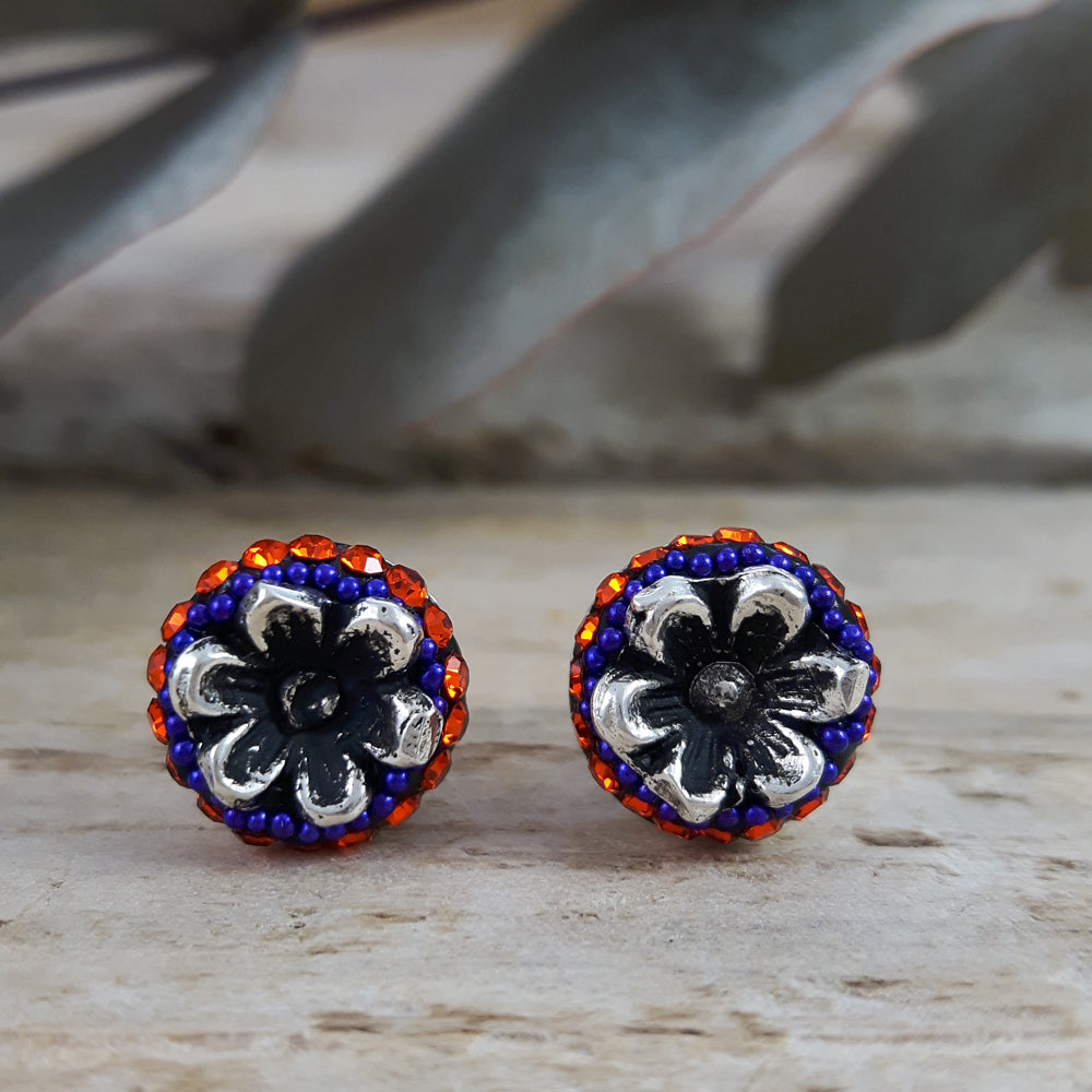 Allegra Catrina Ruby Stud Earrings