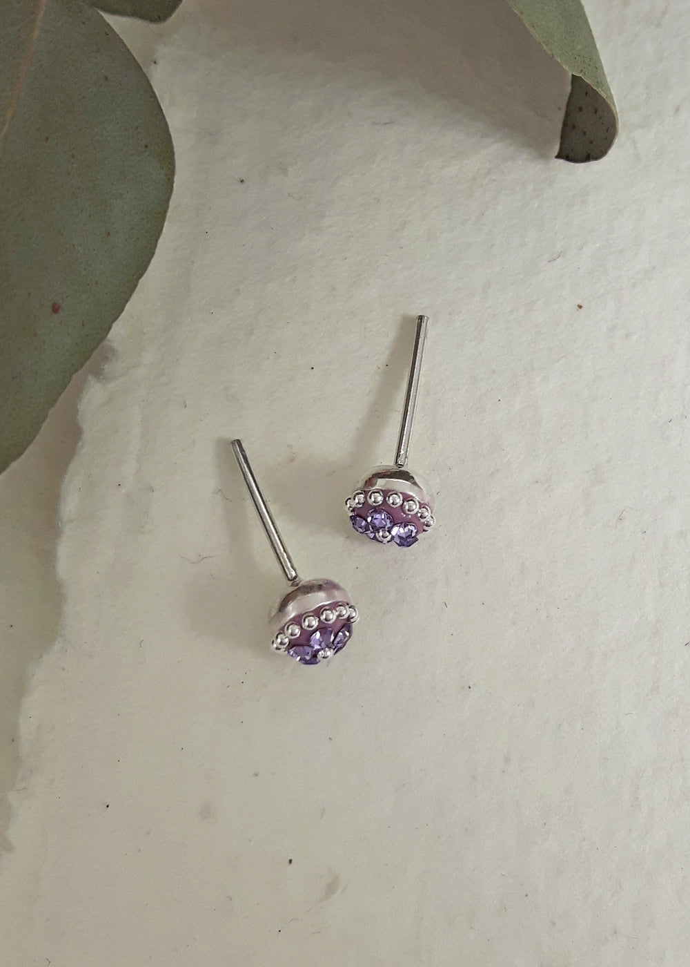 Allegra Tanzanite Tiny Stud Earrings