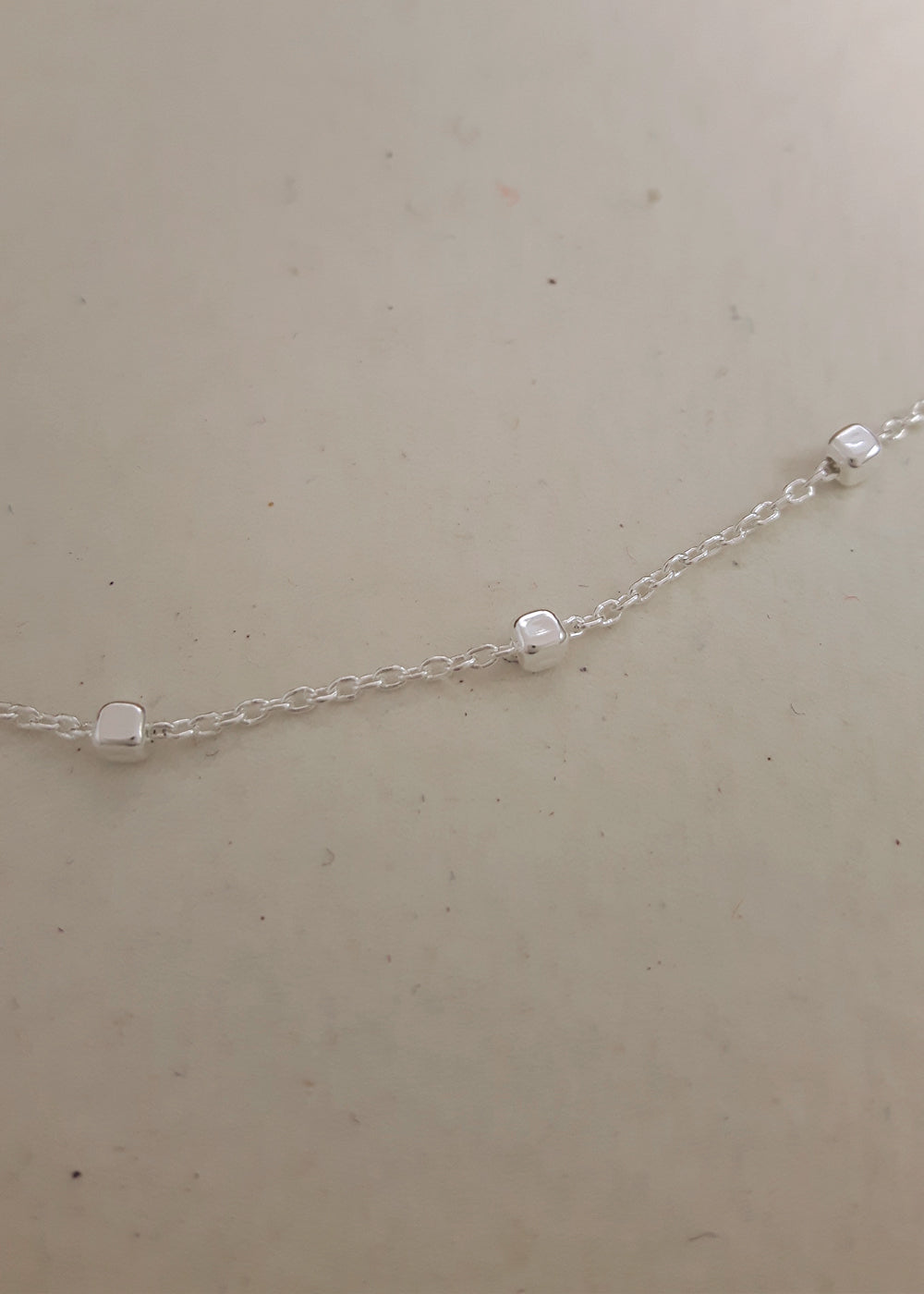 Fine Anchor Nugget 50cm sterling silver chain (Small Pendants Only)