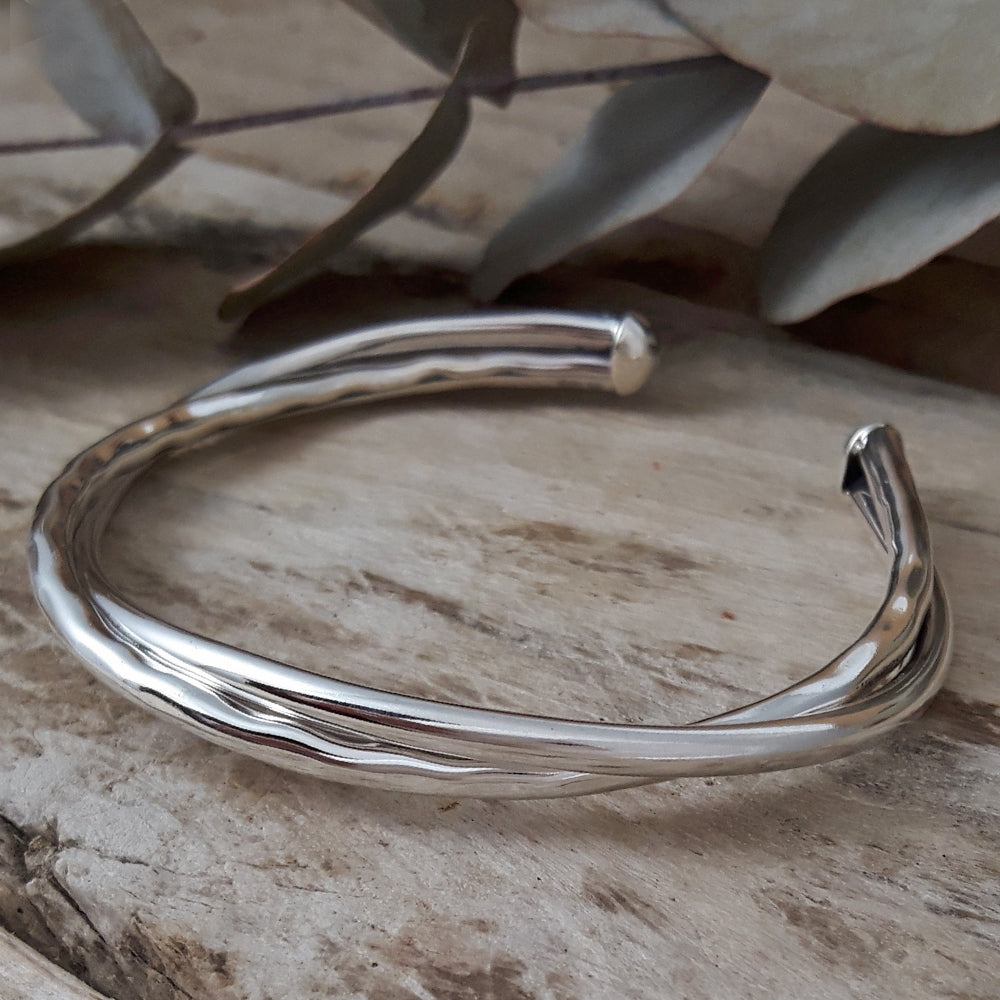 Arista Hammered/Polished cuff