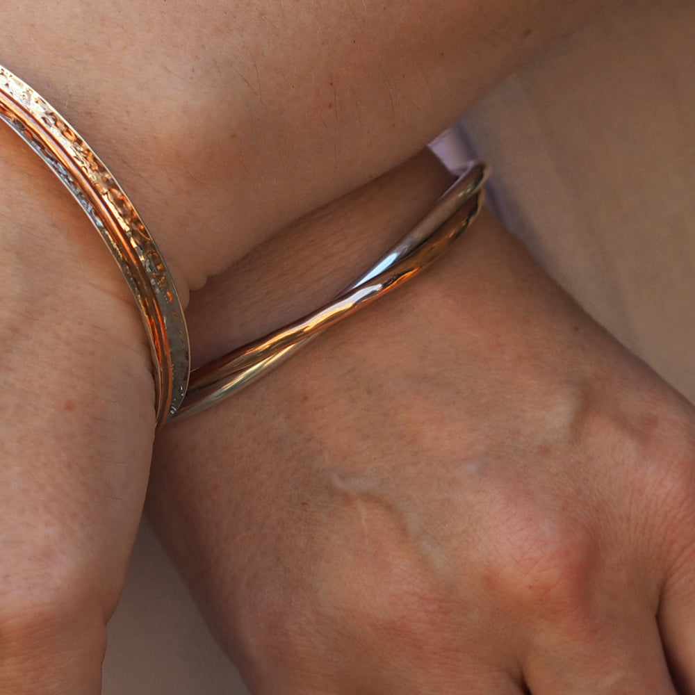 Duo Arista Copper/Silver Cuff