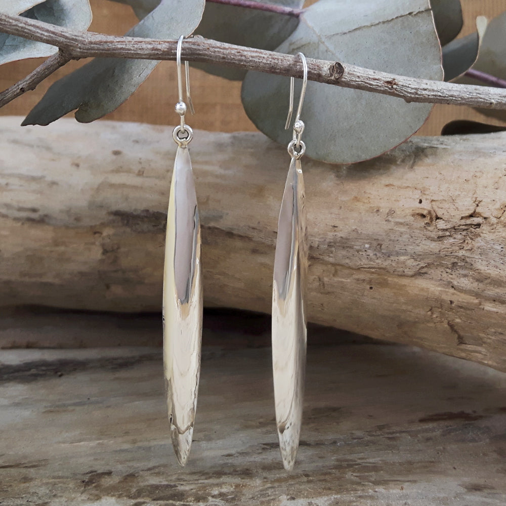 Delith Sterling Silver Polished Drop Earrings