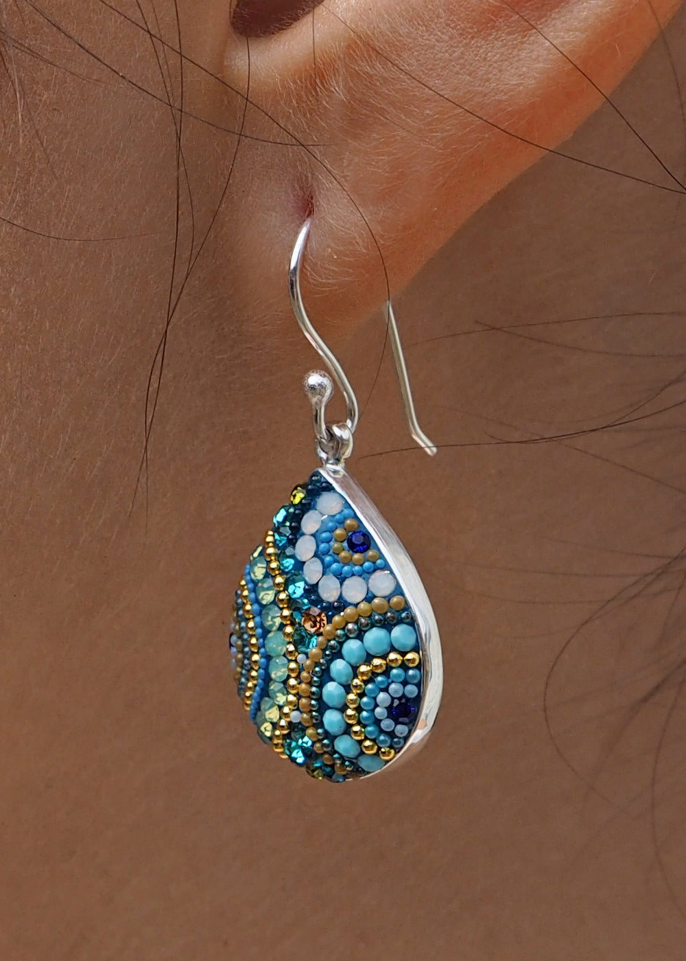 Allegra Amalfi Dream Teardrop Drop Earrings