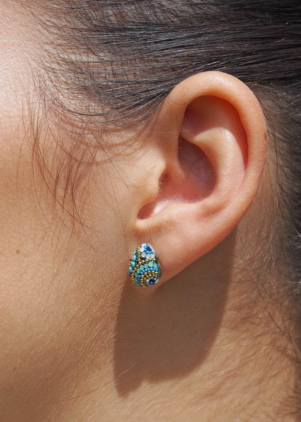 Allegra Amalfi Dream Teardrop Stud Earrings